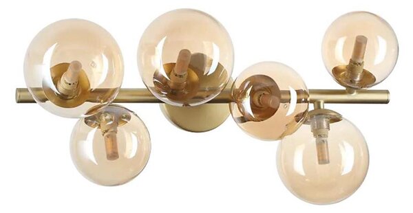 Ideal Lux - LED прикрепен полилей PERLAGE 6xG9/3W/230V 49 см златист/димчат