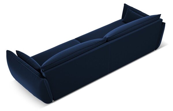 Тъмносин кадифен диван 248 cm Vanda – Mazzini Sofas