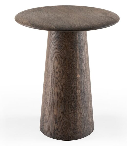 Кръгла странична масичка от масивен дъб ø 40 cm Mushroom – Gazzda