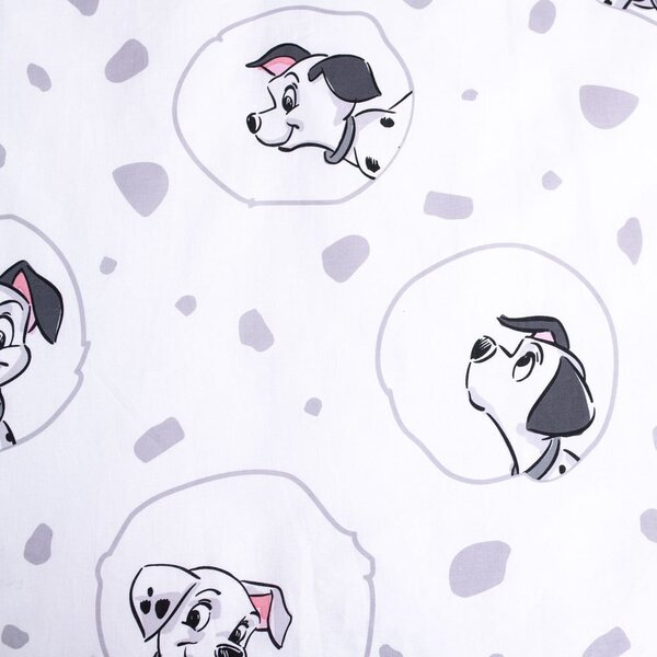 Бяло памучно детско спално бельо 100x135 cm 101 Dalmatians – Jerry Fabrics