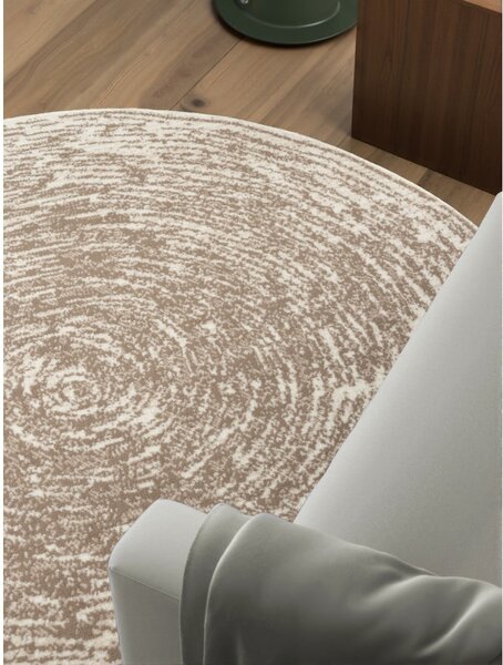 Бежово-кремав кръгъл килим ø 120 cm Gloria Cavallo – Hanse Home