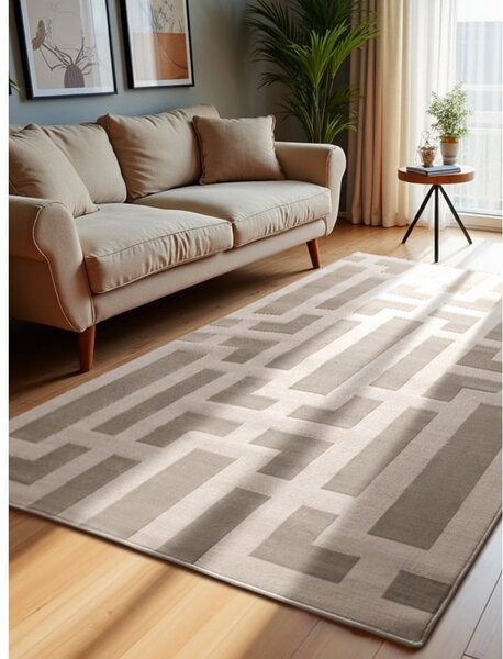 Сиво-кремав килим 120x170 cm Perles Onyx – Elle Decoration