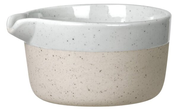 Светлосива/бежова керамична кана за мляко 150 ml Sablo – Blomus