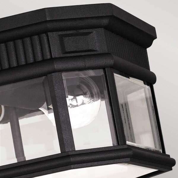 Feiss FE-COTSLN-F-BK-Екстериорна лампа за таван COTSWOLD LANE 2xE27/60W/230V IP44