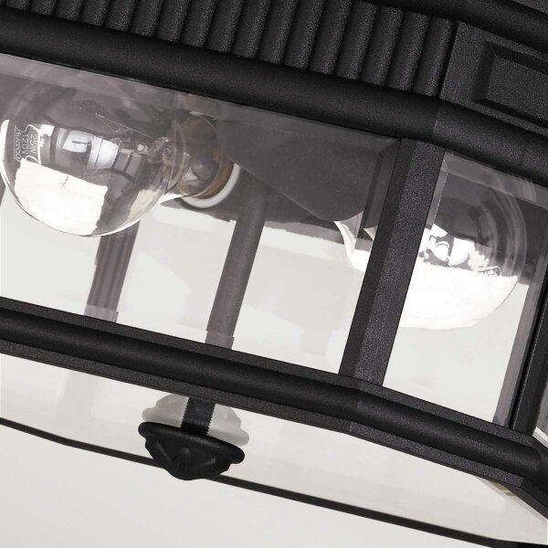 Feiss FE-COTSLN-F-BK-Екстериорна лампа за таван COTSWOLD LANE 2xE27/60W/230V IP44