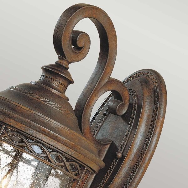Feiss FE-EB2-M-BRB-Екстериорен аплик ENGLISH BRIDLE 3xE14/60W/230V IP44