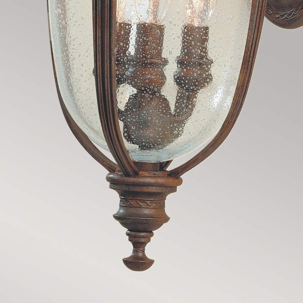 Feiss FE-EB2-M-BRB-Екстериорен аплик ENGLISH BRIDLE 3xE14/60W/230V IP44