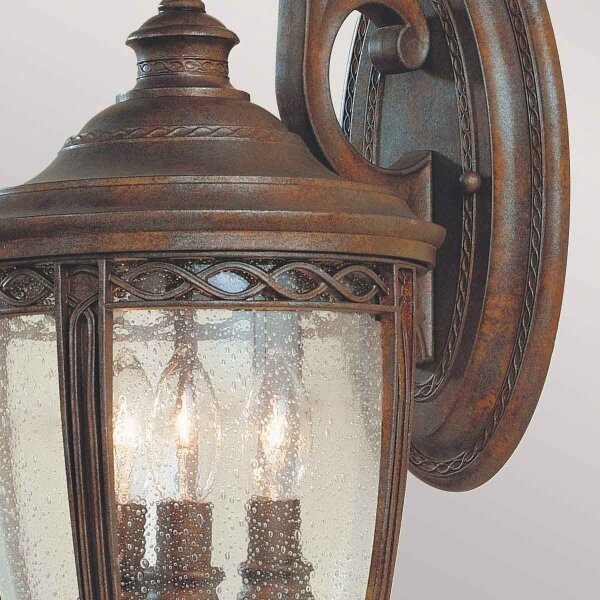 Feiss FE-EB2-M-BRB-Екстериорен аплик ENGLISH BRIDLE 3xE14/60W/230V IP44