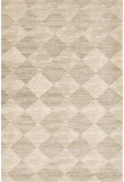 Бежов вълнен килим 160x240 cm Agnus Checkered – Agnella