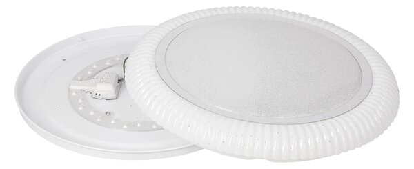 Бяло LED осветително тяло за таван 38x38 cm Gilly – Candellux Lighting