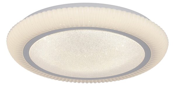 Бяло LED осветително тяло за таван 38x38 cm Gilly – Candellux Lighting