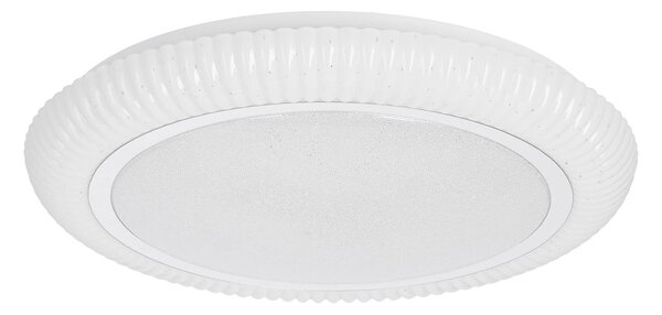 Бяло LED осветително тяло за таван 38x38 cm Gilly – Candellux Lighting