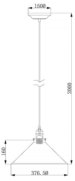 Elstead PV-SP-AB - Пендел PROVENCE 1xE27/60W/230V златист