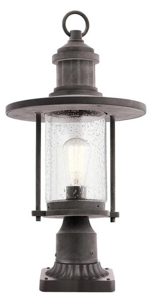 Kichler KL-RIVERWOOD3-M - Екстериорна лампа RIVERWOOD 1xE27/60W/230V IP44 черен