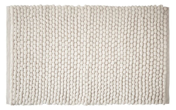 Бял килим за баня 50x80 cm Aspen Bobble – Bianca