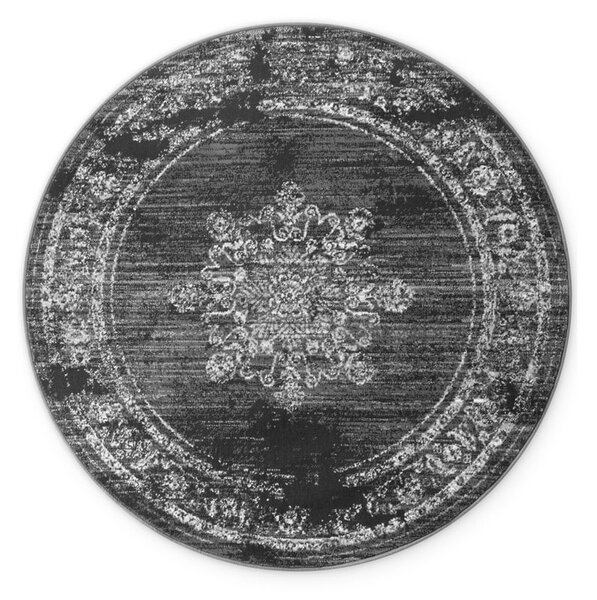 Сив кръгъл килим ø 120 cm Gloria Lydia – Hanse Home