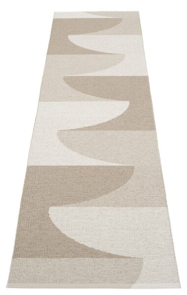 Бежова пътека за открито и закрито 70x270 cm Hill Dark Linen – Pappelina