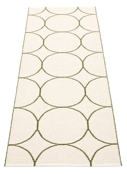 Тъмнозелена пътека за открито и закрито 70x200 cm Boo Dark Olive – Pappelina