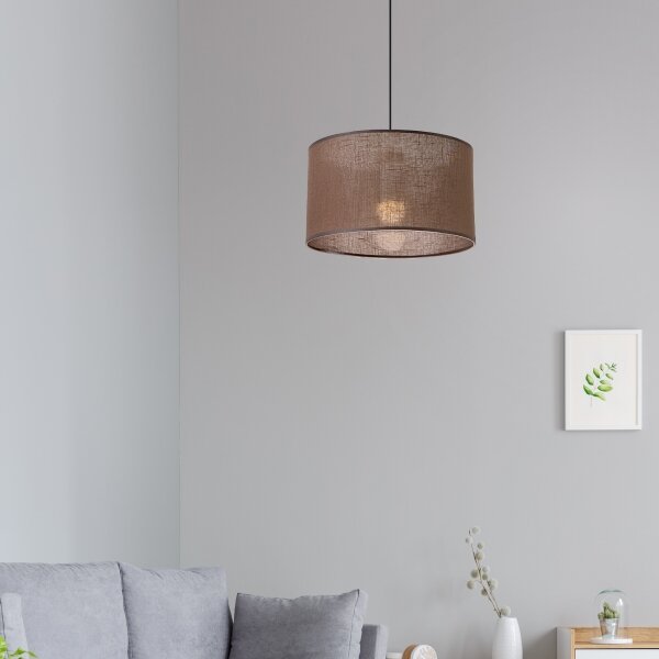 Brilagi - LED Пендел ANTHONY 1xE27/60W/230V дъб/кафяв