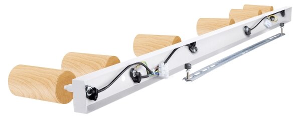Brilagi - Спот SELE 6xGU10/30W/230V бял/дъбов декор