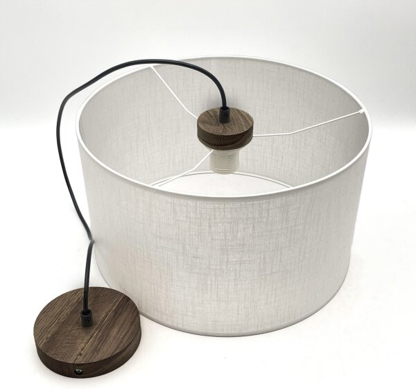 Brilagi - LED Полилей ANTHONY 1xE27/60W/230V дъб орех/бял