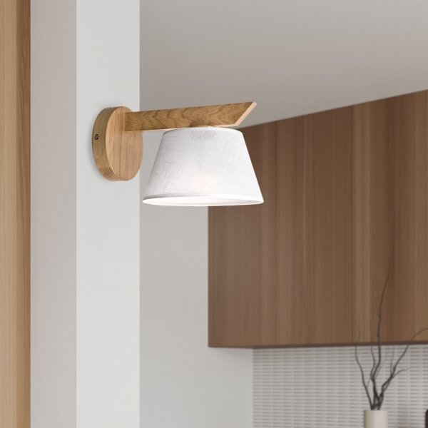 Brilagi - LED Аплик ANTHONY 1xE14/40W/230V дъб/бял