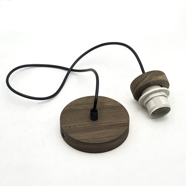 Brilagi - LED Полилей ANTHONY 1xE27/60W/230V дъб орех/бежов