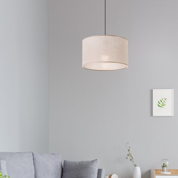 Brilagi - LED Полилей ANTHONY 1xE27/60W/230V дъб орех/бежов
