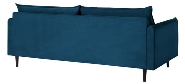 Тъмносин кадифен диван 203 cm Juli – Ropez