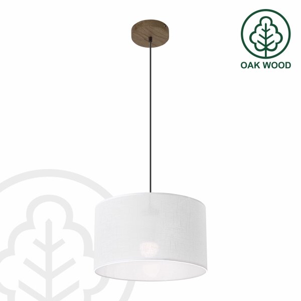 Brilagi - LED Полилей ANTHONY 1xE27/60W/230V дъб орех/бял
