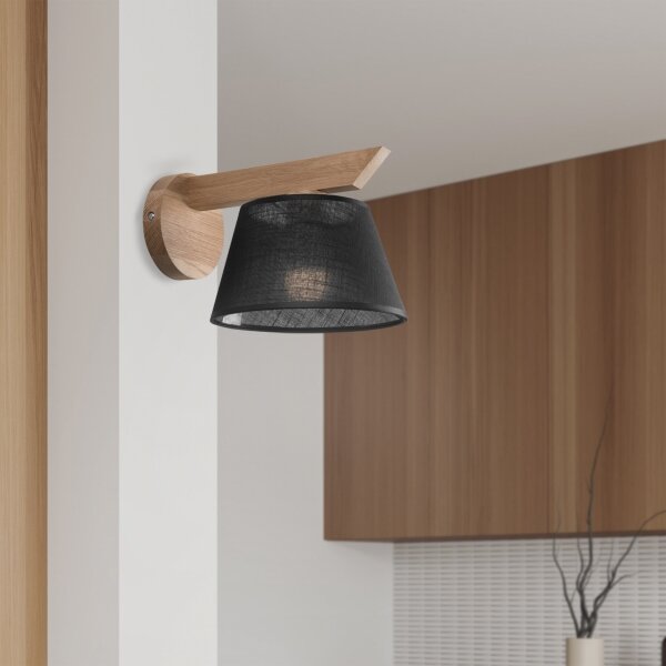 Brilagi - LED Аплик ANTHONY 1xE14/40W/230V дъб/черен
