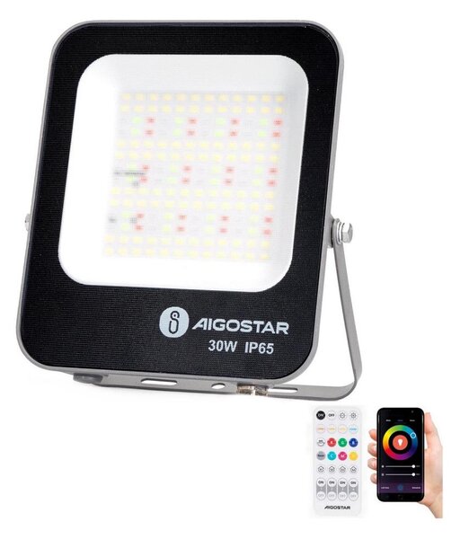 Aigostar - LED RGBW Прожектор MESH LED/30W/230V 6500K IP65 + д.у