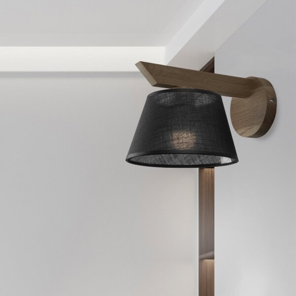 Brilagi - LED стенен аплик ANTHONY 1xE14/40W/230V дъб/черен