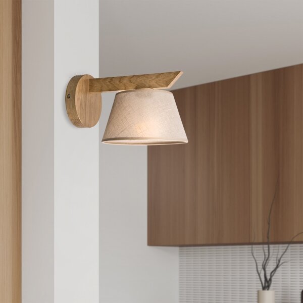 Brilagi - LED Аплик ANTHONY 1xE14/40W/230V дъб/бежов
