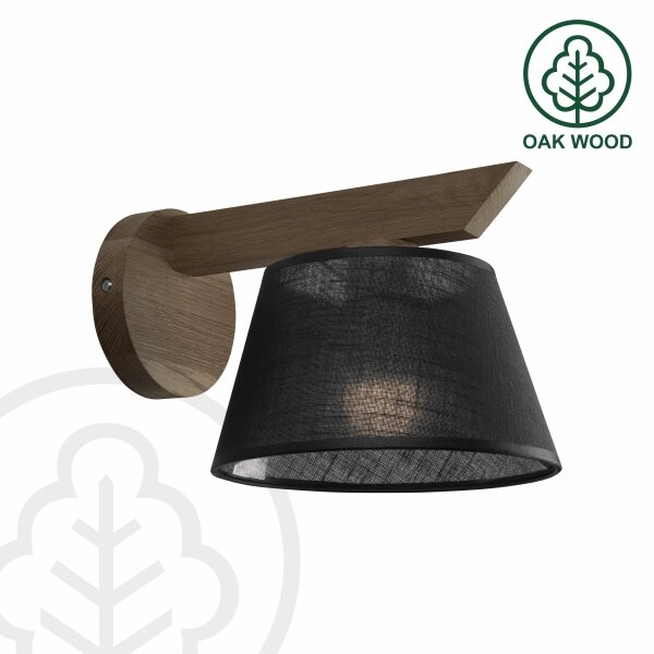 Brilagi - LED стенен аплик ANTHONY 1xE14/40W/230V дъб/черен