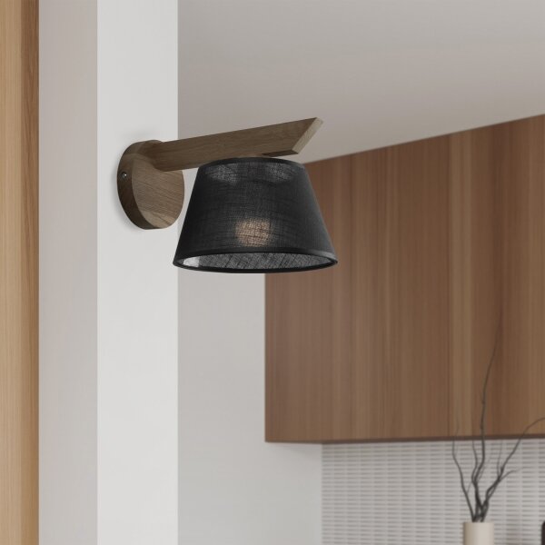 Brilagi - LED стенен аплик ANTHONY 1xE14/40W/230V дъб/черен