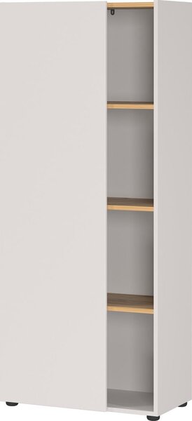 Кремава библиотека от декор от дъб 61x145x34 cm Adrano – Germania