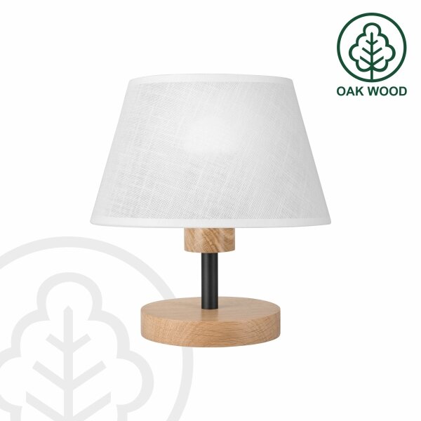 Brilagi - LED Настолна лампа ANTHONY 1xE14/40W/230V дъб/бял