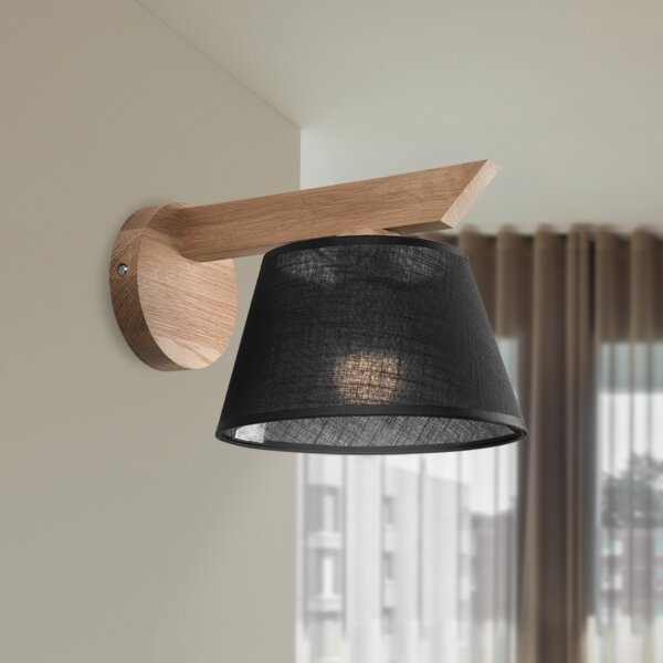 Brilagi - LED Аплик ANTHONY 1xE14/40W/230V дъб/черен