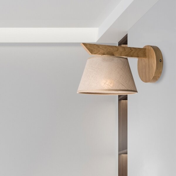 Brilagi - LED Аплик ANTHONY 1xE14/40W/230V дъб/бежов