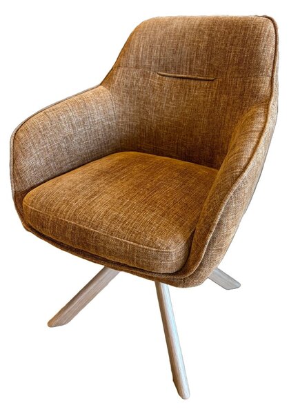 Оранжеви тапицирани трапезни столове в комплект 2 бр. Avola – Unique Furniture