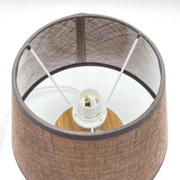 Brilagi - LED Настолна лампа ANTHONY 1xE14/40W/230V дъб/кафяв