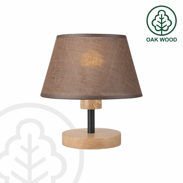 Brilagi - LED Настолна лампа ANTHONY 1xE14/40W/230V дъб/кафяв