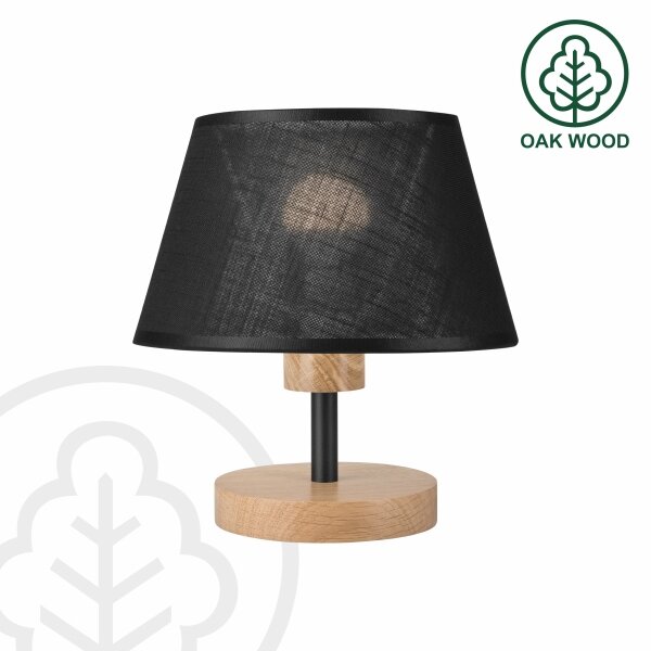 Brilagi - LED Настолна лампа ANTHONY 1xE14/40W/230V дъб/черен