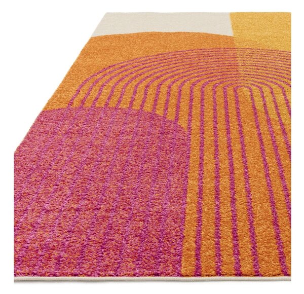 Жълто-оранжев килим 120x170 cm Muse Orange Retro – Asiatic Carpets