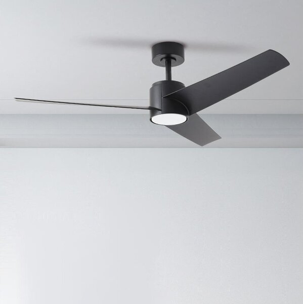 ZEVENTI - LED таванен вентилатор ORVIETO LED/18W/230V Wi-Fi Tuya черен + дистанционно управление