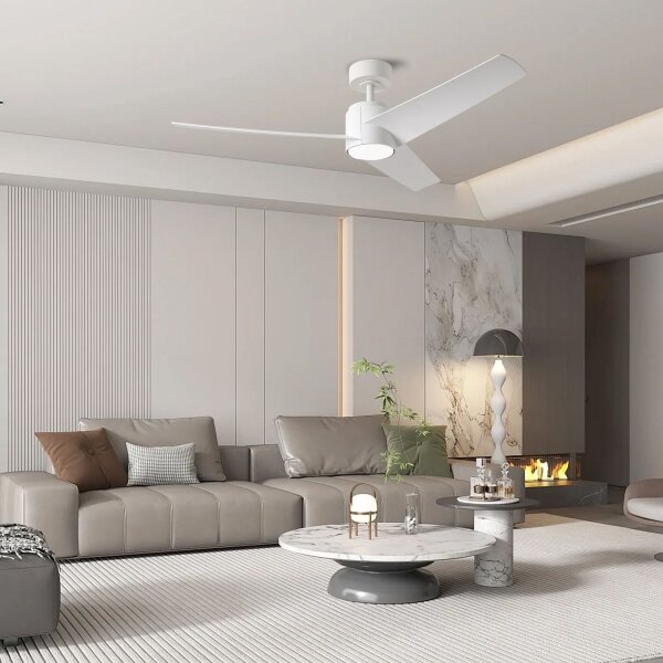 ZEVENTI - LED таванен вентилатор ORVIETO LED/18W/230V Wi‑Fi Tuya бял + дистанционно управление