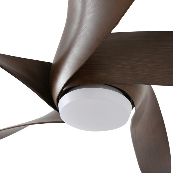 ZEVENTI - LED таванен вентилатор LUCCA LED/18W/230V Wi-Fi Tuya кафяв + дистанционно