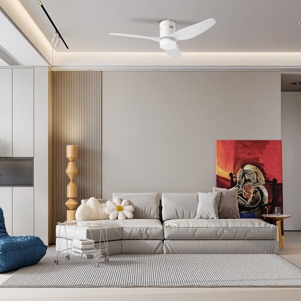 ZEVENTI - LED таванен вентилатор PADUA LED/18W/230V Wi-Fi Tuya бял + дистанционно управление