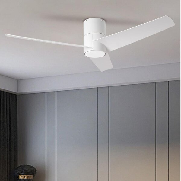 ZEVENTI - LED Таванен вентилатор BARROSA LED/18W/230V Wi-Fi Tuya бял + ДУ